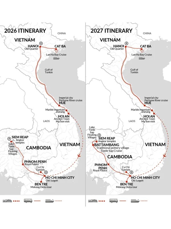 Inside Vietnam + Cambodia Highlights - Overview