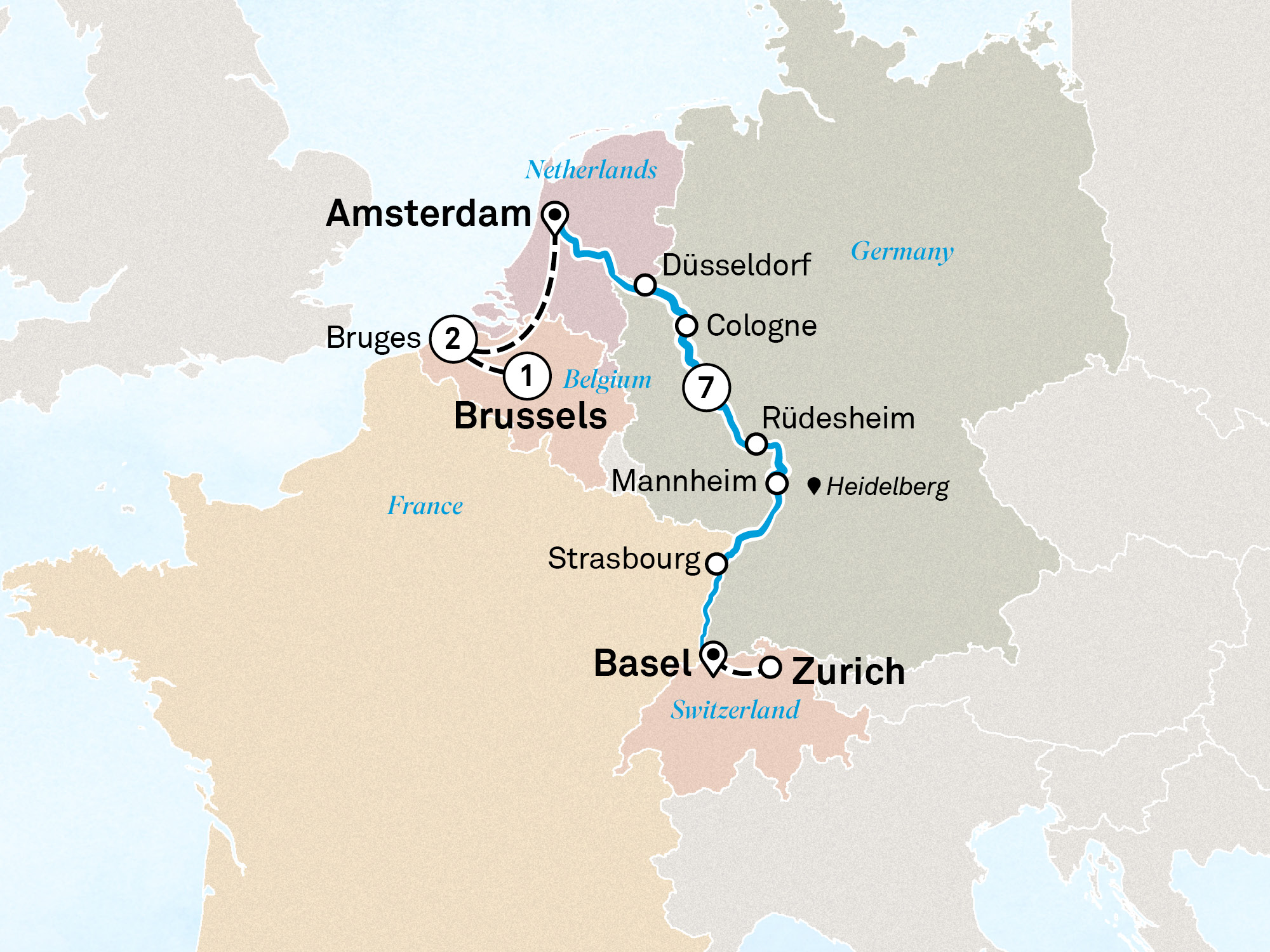 Rhine Christmas Markets with Enchanting Belgium: 11 days Brussels to ...